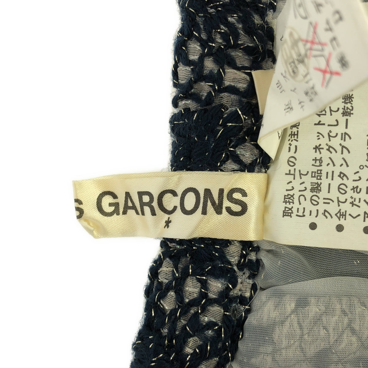 COMME des GARCONS | 90年代~ / AD1995AW |刺繡百褶裙 / 全蕾絲襯裡 | M |海軍 |女性的