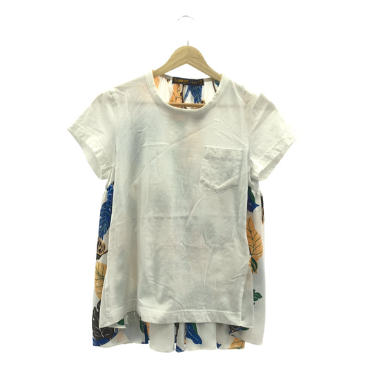sacai / サカイ | × SUN SURF 異素材切替え カットソー | 2 | レディース