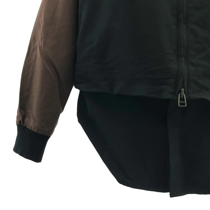 3.1 Phillip Lim / 스리원필립림 | 바이컬러 레이어드 롱 재킷 블루종 | S | 남성