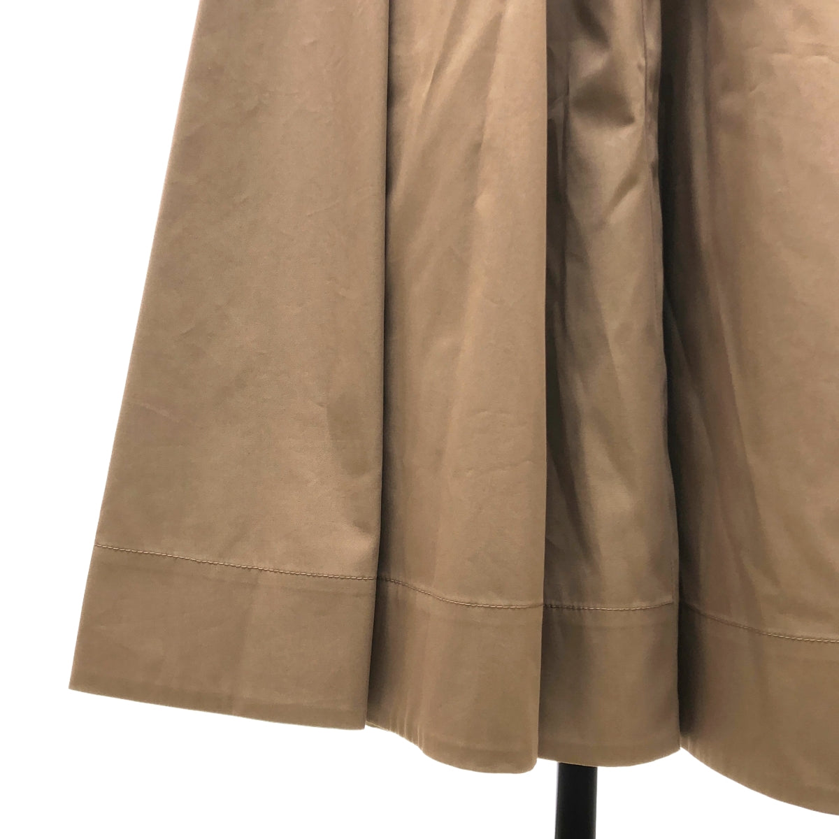 Christian Dior / クリスチャンディオール | コットン Bee刺しゅうギャザー ベルテット 半袖ワンピース | 38 | レディース