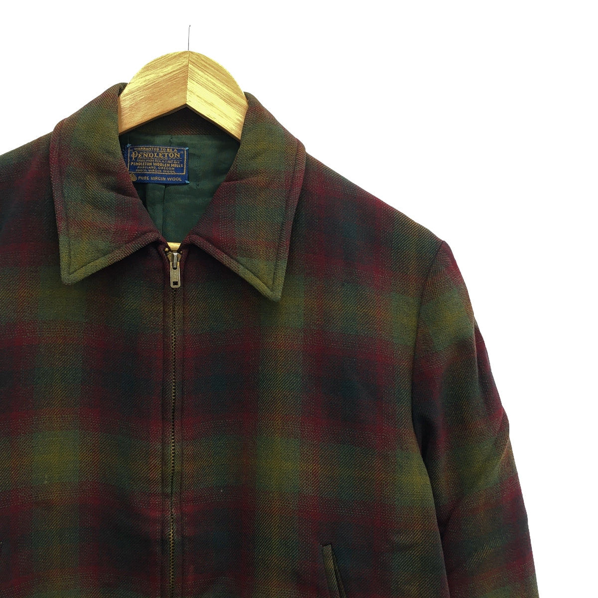 PENDLETON / ペンドルトン | 60s ヴィンテージ ウール オンブレチェック TALONジップ スポーツジャケット |