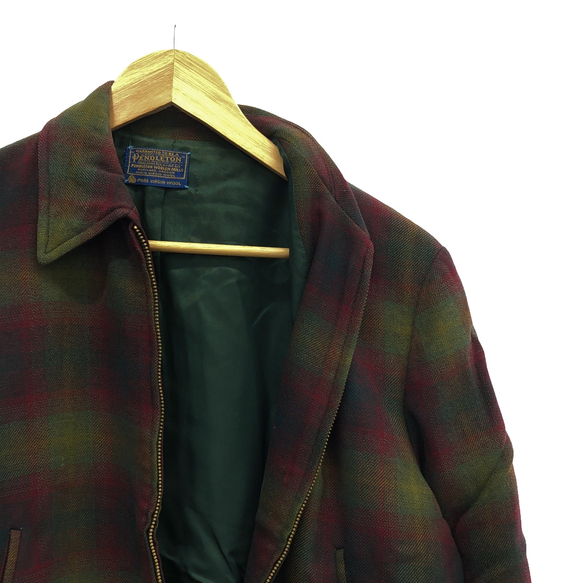 PENDLETON / ペンドルトン | 60s ヴィンテージ ウール オンブレチェック TALONジップ スポーツジャケット |