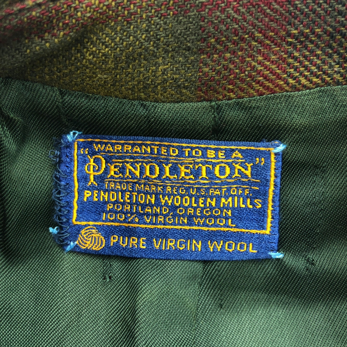 PENDLETON / ペンドルトン | 60s ヴィンテージ ウール オンブレチェック TALONジップ スポーツジャケット |