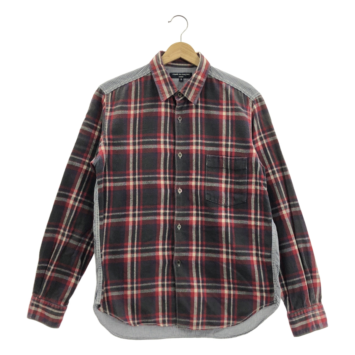 COMME des GARCONS HOMME / コムデギャルソンオム | 2011AW | 背面切替 チェック フランネル シャツ | S |