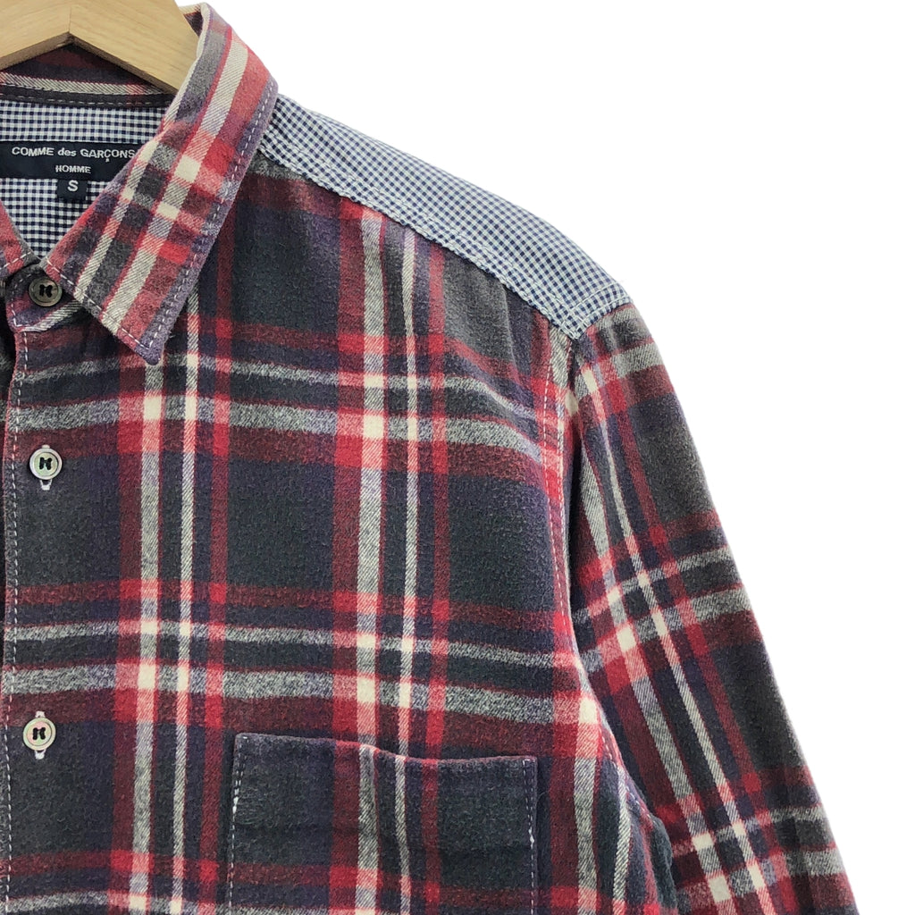 COMME des GARÇONS HOMME | 2011 秋冬 |後幅格紋法蘭絨襯衫 | | S 號 |
