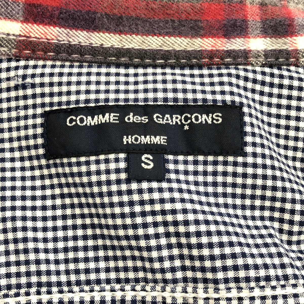 COMME des GARCONS HOMME / コムデギャルソンオム | 2011AW | 背面切替 チェック フランネル シャツ | S |