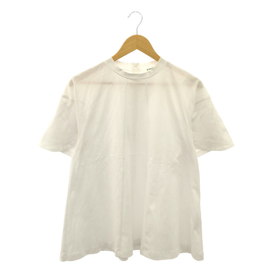 [Good Condition] ENFOLD | 2024SS | UPPER-ARM HIDDEN T-SHIRT Double Sleeve A-Line Cut and Sewn T-Shirt | Size 38 | White | Women's