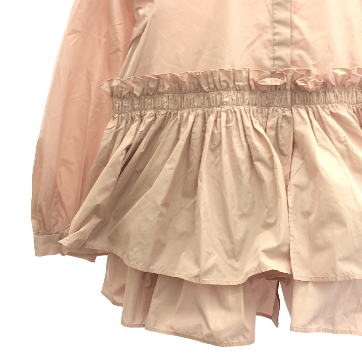 UNITED ARROWS / 유나이티드 애로즈 | 밴드 컬러 개더 셔츠 | F | 핑크 | 여성