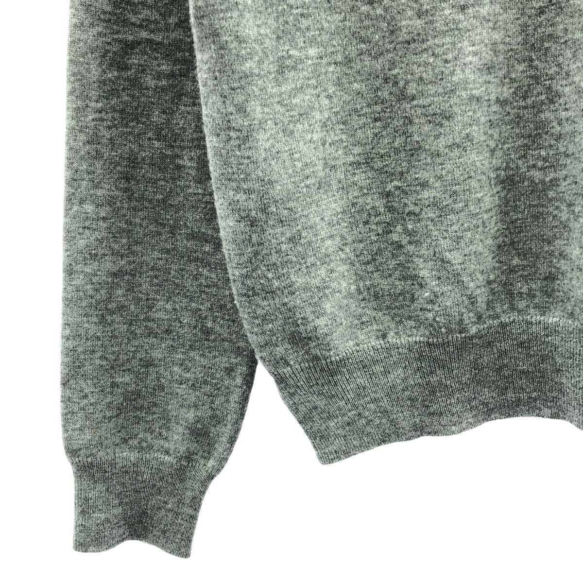 Maison Margiela / メゾンマルジェラ | 2021AW | ウール エルボーパッチ ニット プルオーバー | XL | グレー | レディース