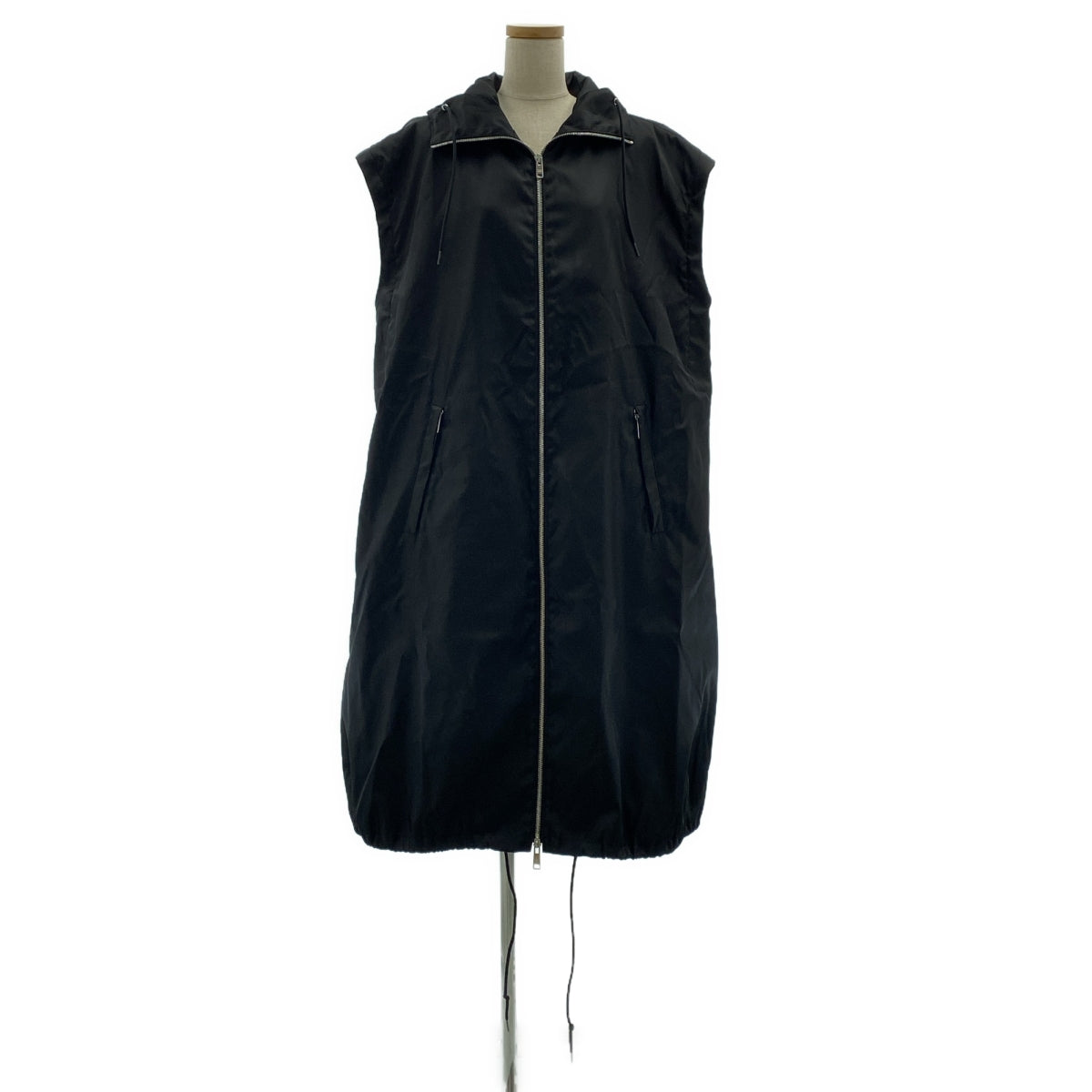 【美品】  PRADA / プラダ | RE-NYLON 2way リナイロン フーテッド コート | 36 | ブラック | レディース