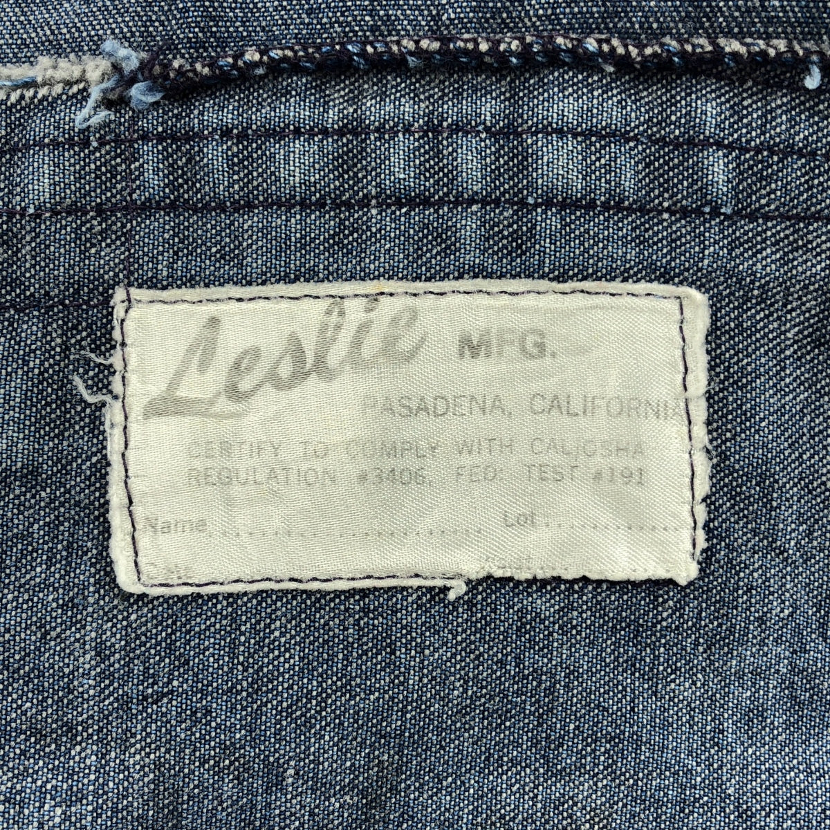 VINTAGE / ヴィンテージ古着 | Leslie レスリー / デニム ワーク ジャケット |