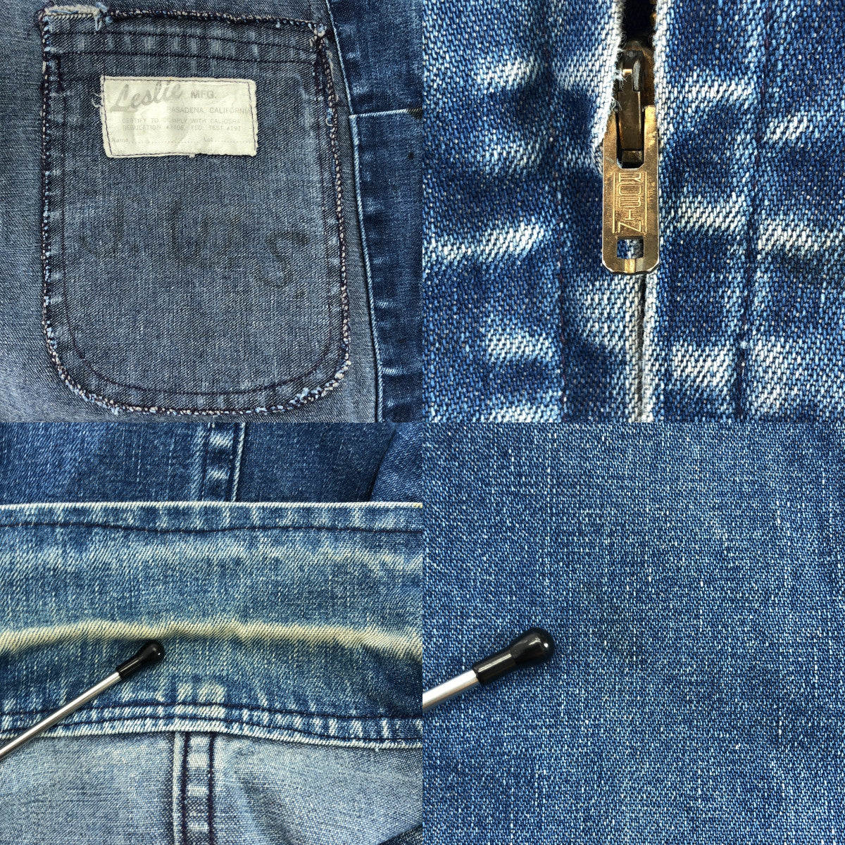 ヴィンテージ　Leslie MFG レスリー　デニム　ワークジャケット 60's LESLIE MFG Denim Work Jacket / 42 | Daily Dress Market