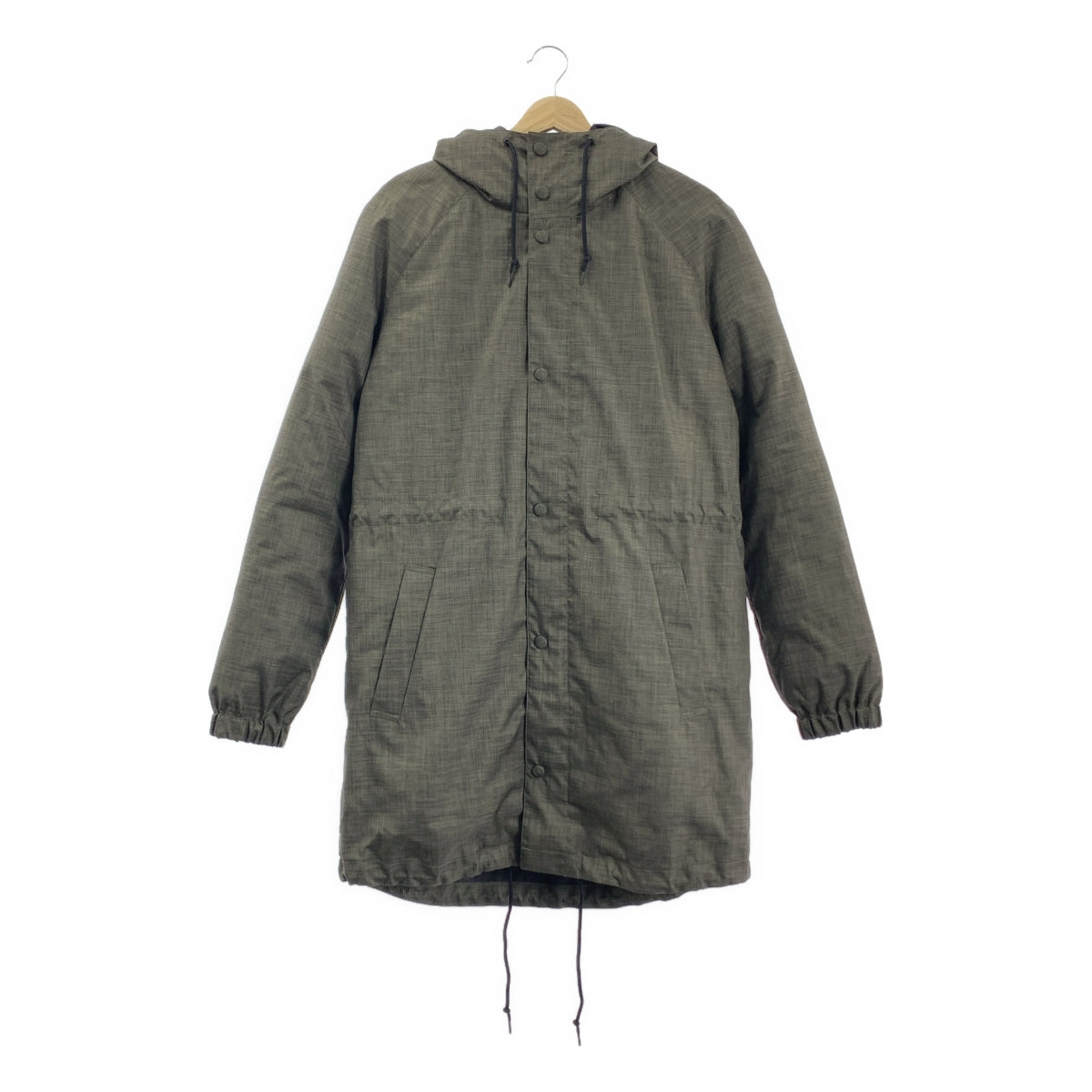 EDIFICE | 三向連帽褶皺羽絨外套 | 尺寸 46 | 卡其色 | 男款