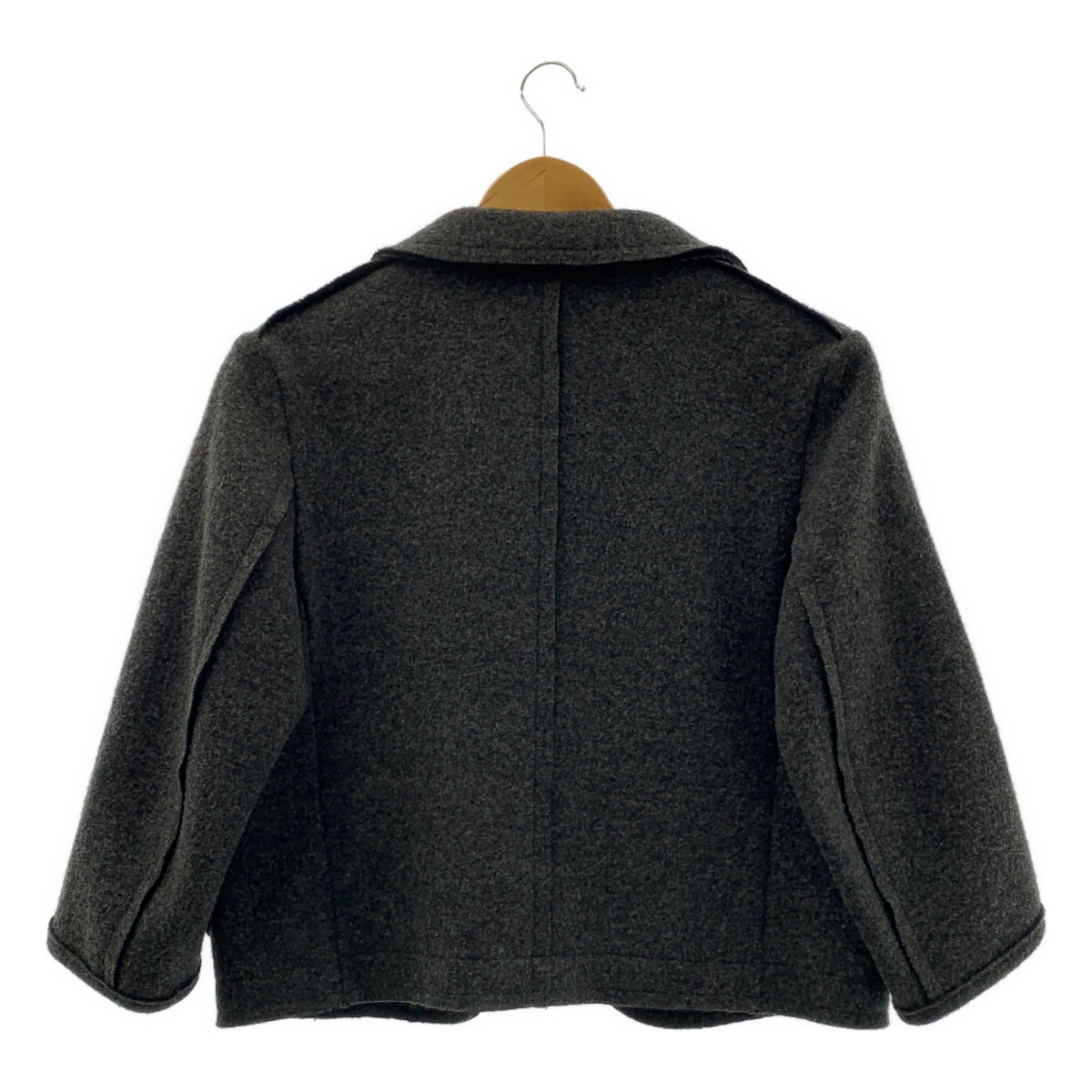 COMME des GARÇONS 針織衫 | 2010 秋冬系列 | 羊毛尼龍拼接鏤空圓領外套 | M 碼 | 女款