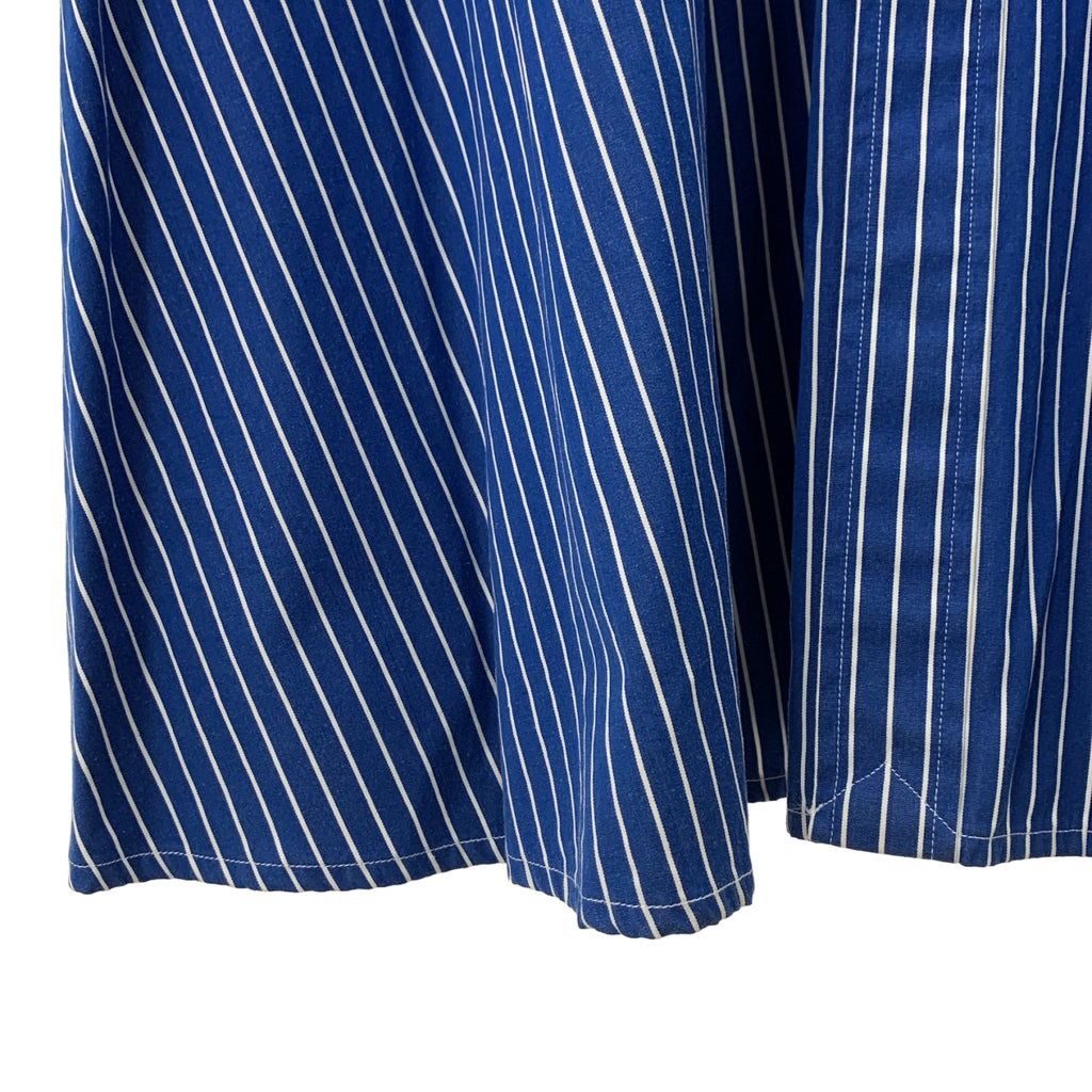 RALPH LAUREN / ラルフローレン | コットン ストライプ シャツ ワンピース | 5F | ブルー/ホワイト | レディース