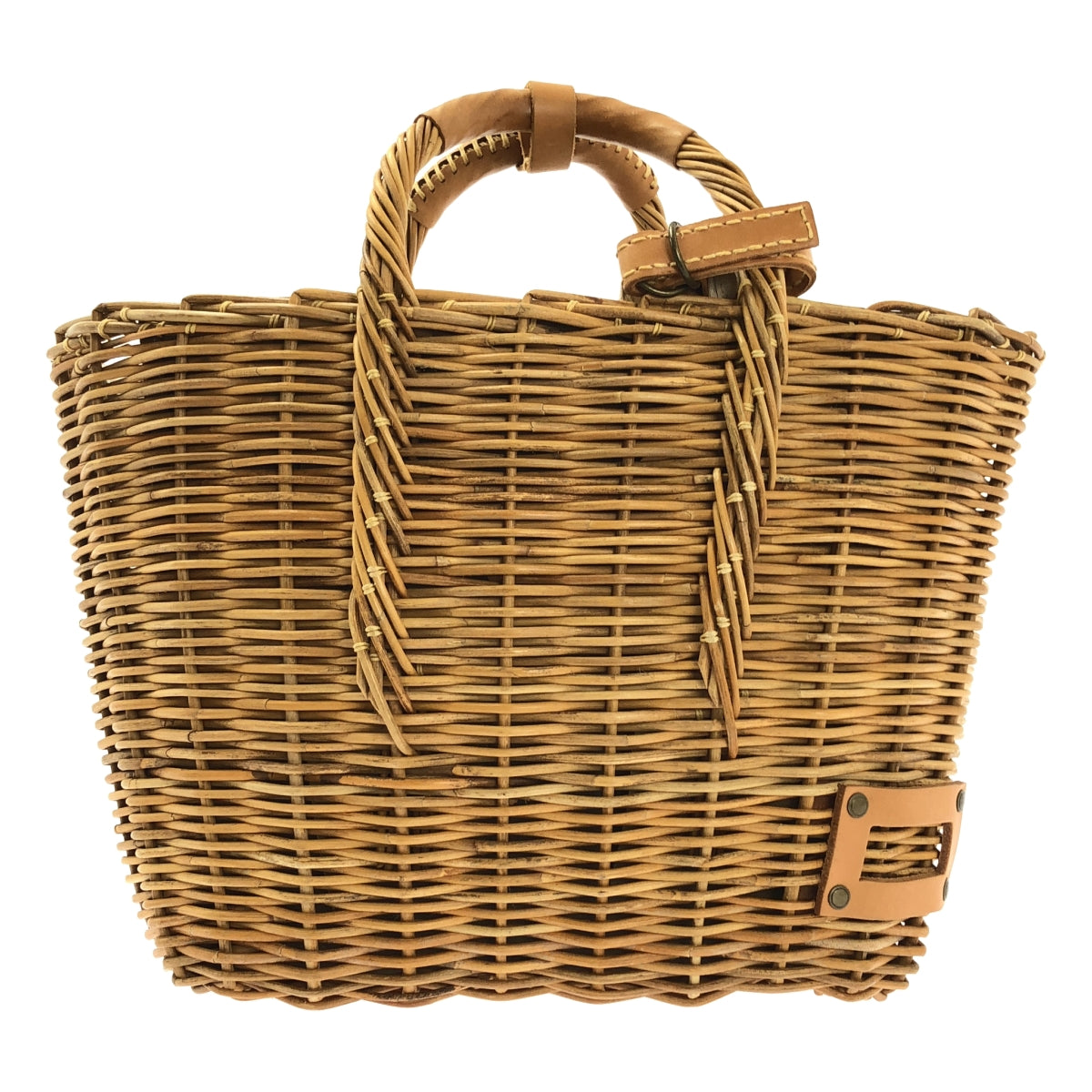 ebagos / エバゴス | レザーハンドル カゴバッグ |