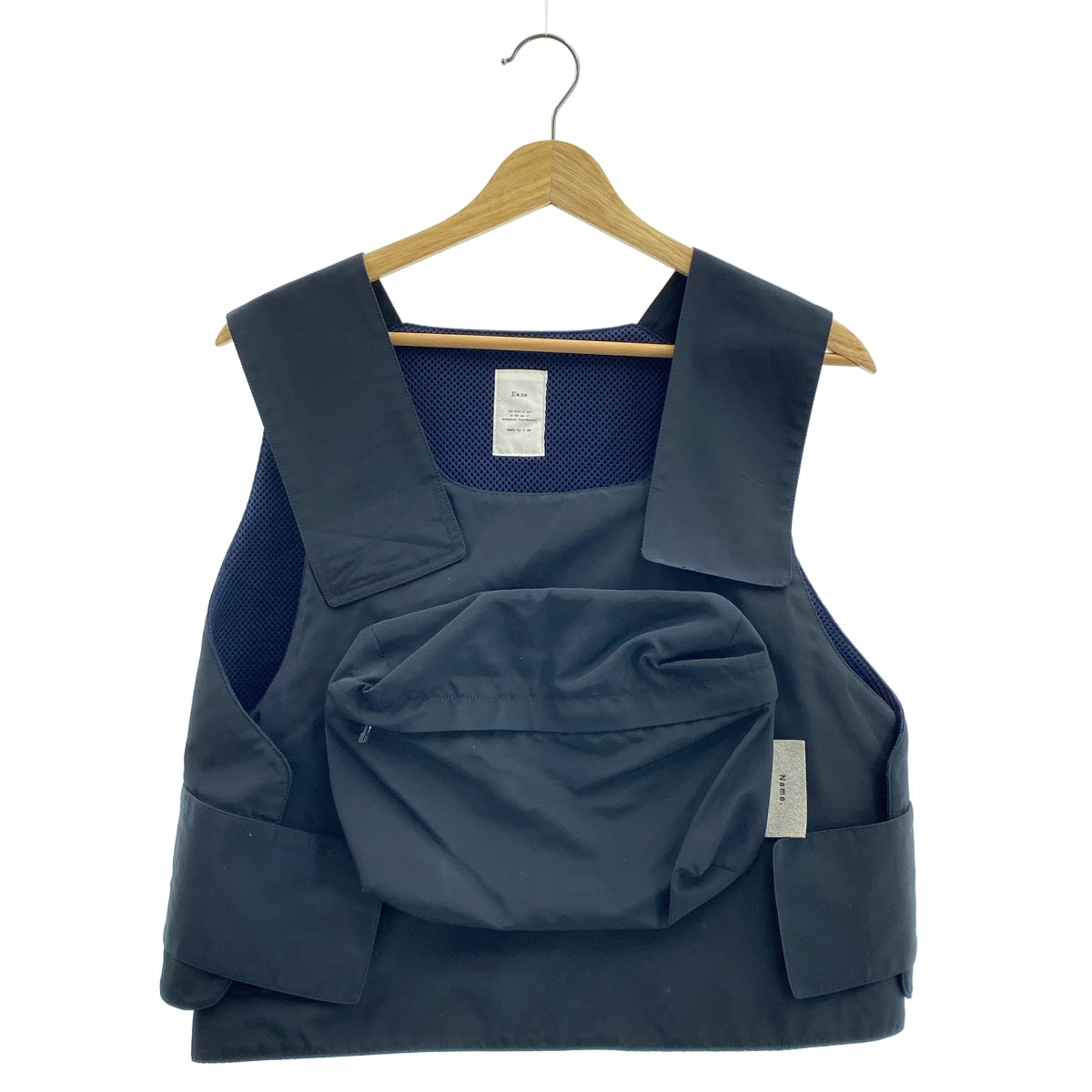 Name. / 네임 | 나일론 유틸리티 베스트 | F | 네이비 | 남성