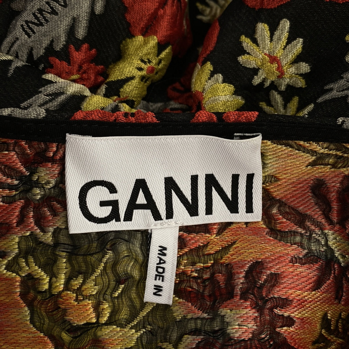 Ganni / ガニー | フラワージャガード ペプラム ブラウス | 38 | レディース