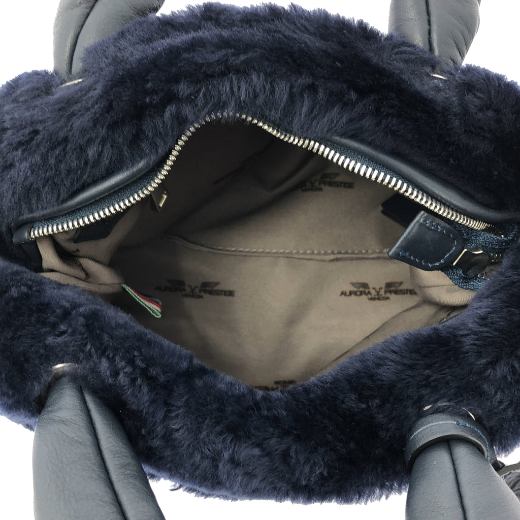 AURORA PRESTIGE / 오로라 프레스티지 | 2way 숄더 포함 보어 가죽 핸들 가방 |