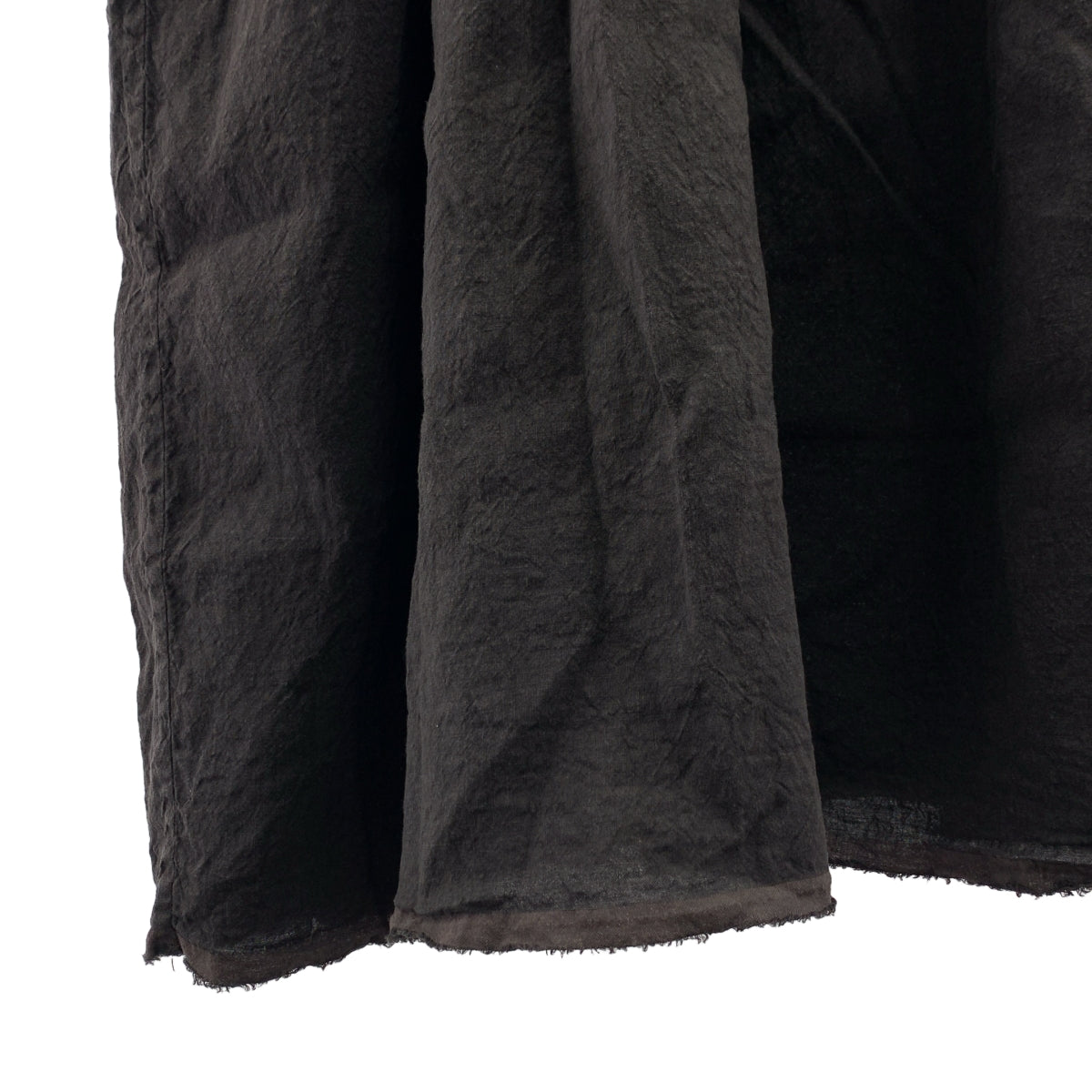 veritecoeur | 亞麻鎖孔領連身裙，帶口袋，寬鬆連身裙 | F 碼 | 女款