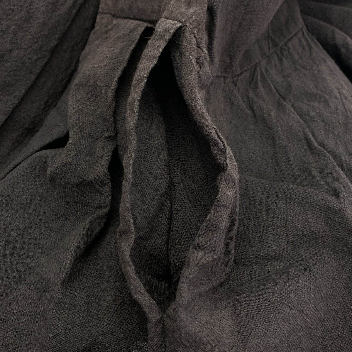 veritecoeur / ヴェリテクール | リネン キーネック ポケット付き ボリューム ドレス ワンピース | F | レディース