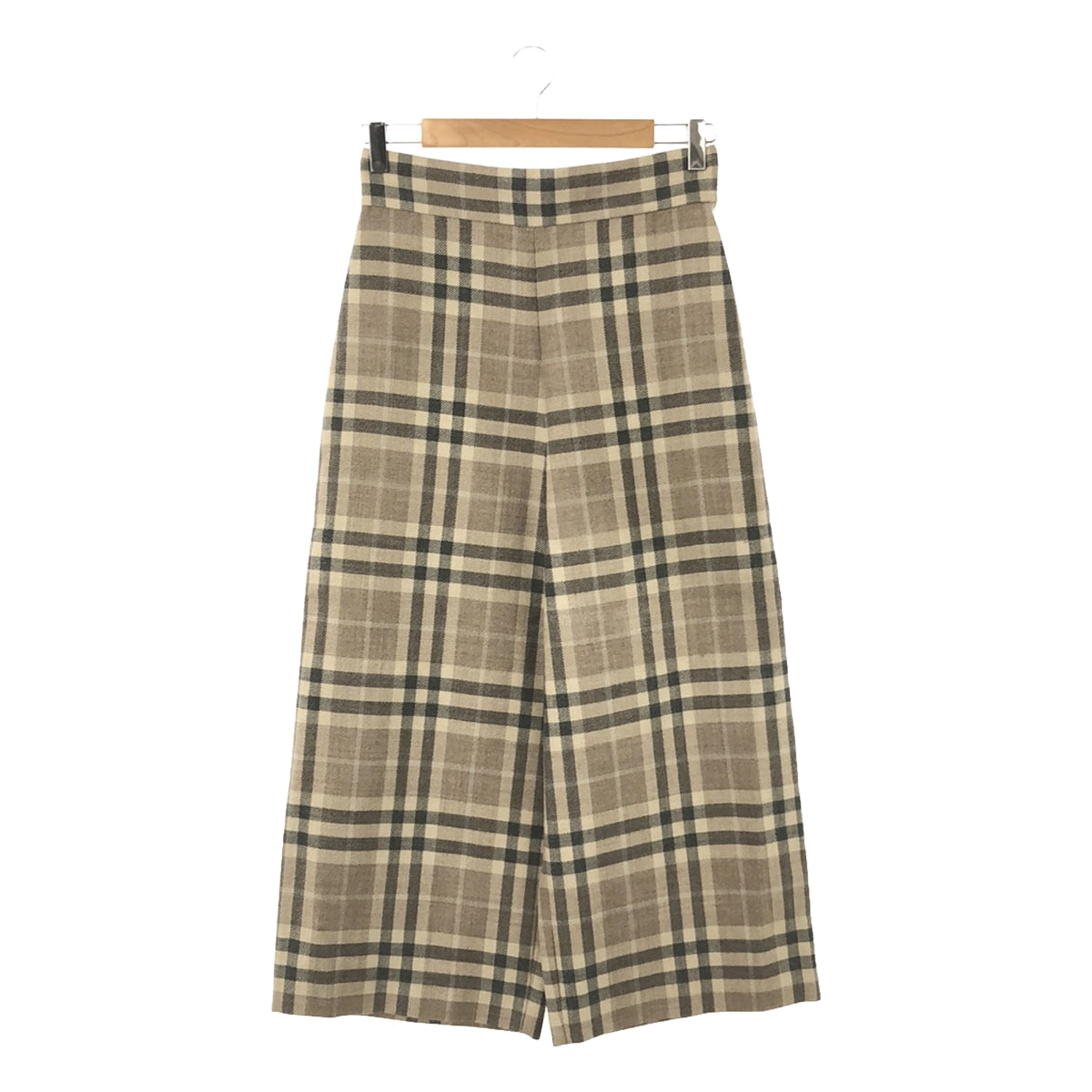 near.nippon / Near Nippon | Wool blend check wide pants | 36 | Women's