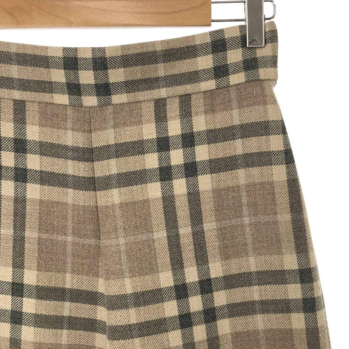 near.nippon / Near Nippon | Wool blend check wide pants | 36 | Women's