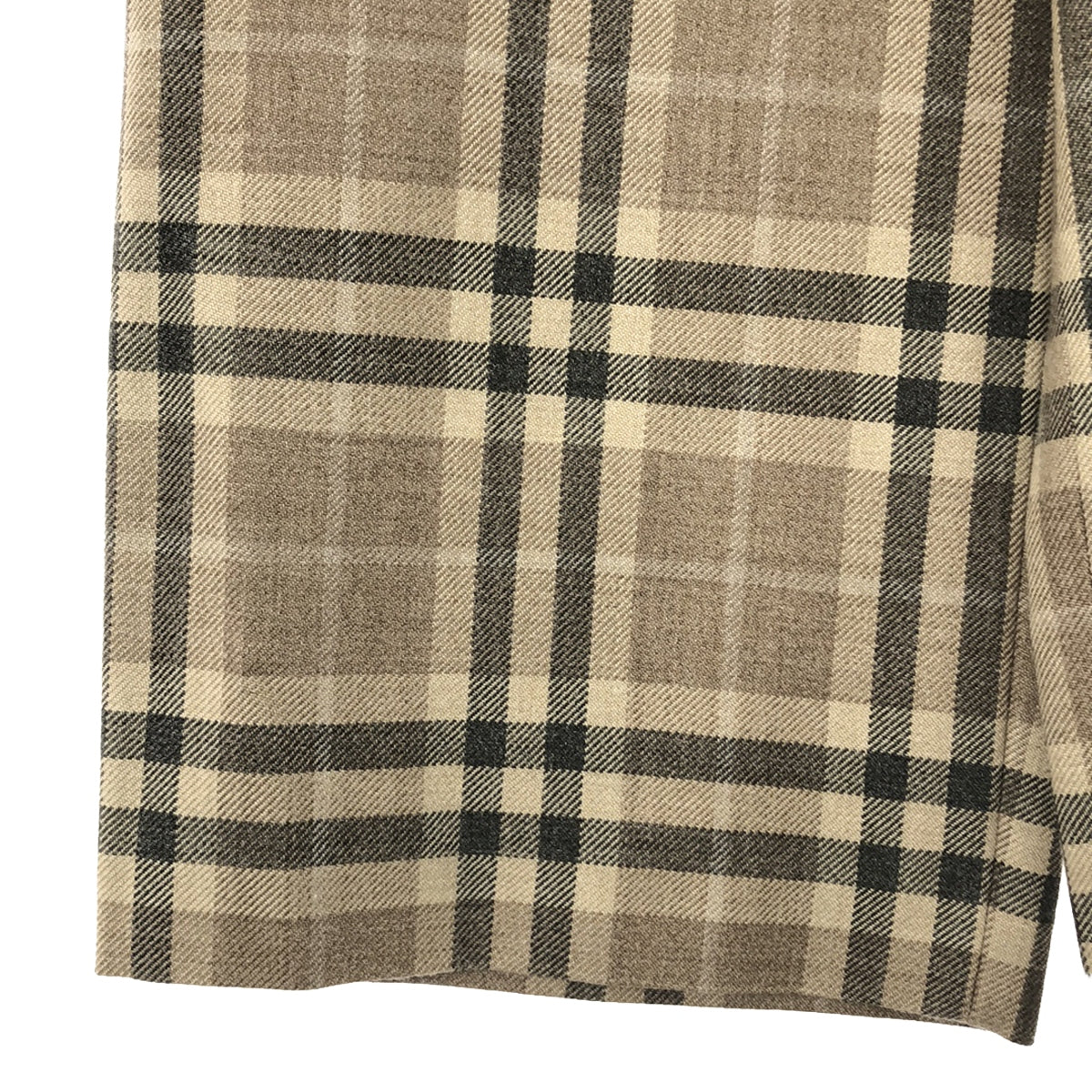 near.nippon / Near Nippon | Wool blend check wide pants | 36 | Women's