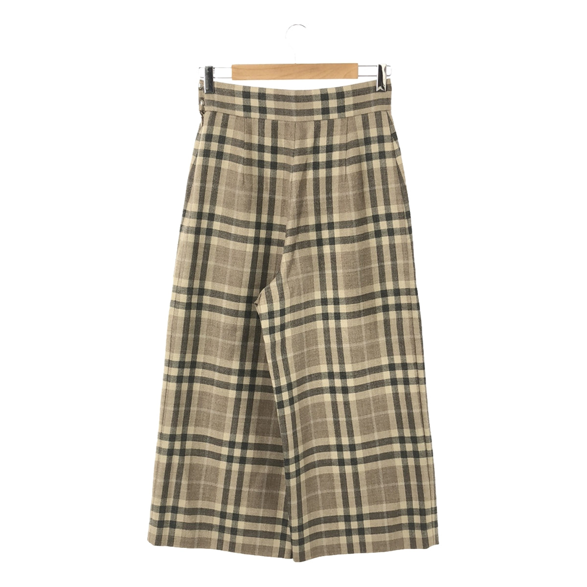 near.nippon / Near Nippon | Wool blend check wide pants | 36 | Women's