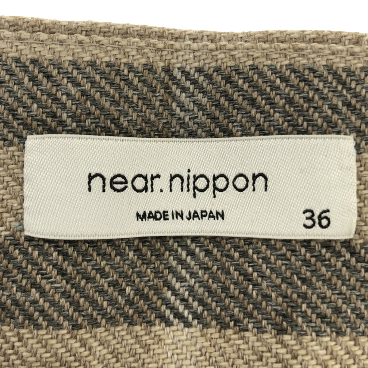 near.nippon / Near Nippon | Wool blend check wide pants | 36 | Women's