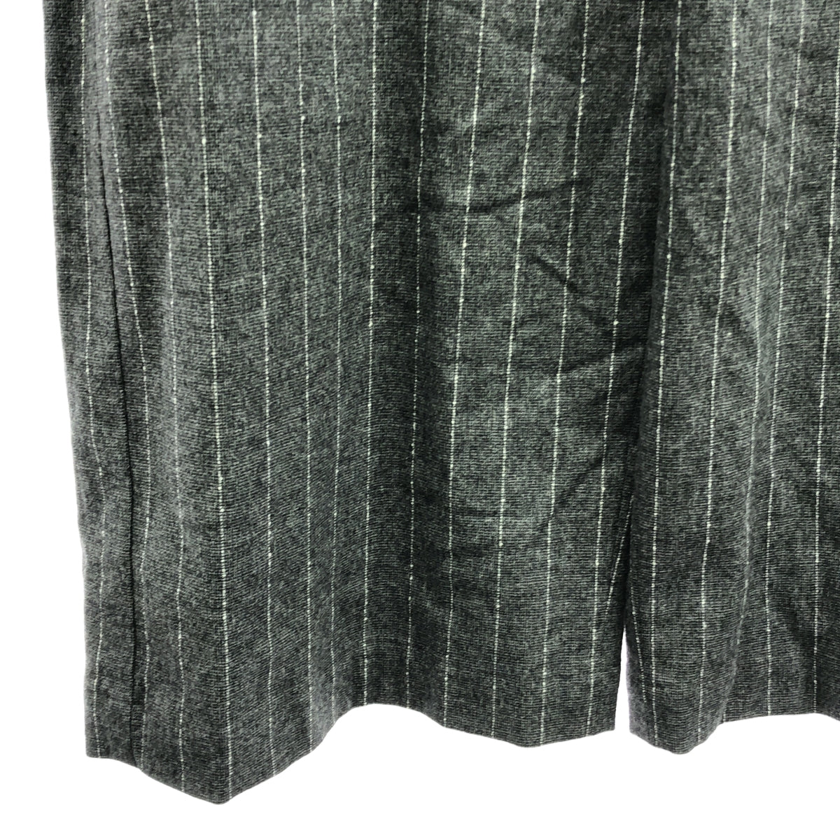 一塵不染 |粗花呢羊毛吊帶背帶褲 | 36 |灰色 |女性的