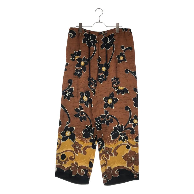 DRIES VAN NOTEN / ドリスヴァンノッテン | 2020AW | レーヨン フラワープリント ワイド イージーパンツ | 48 | メンズ