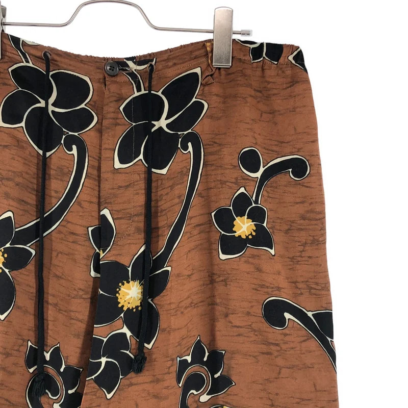 DRIES VAN NOTEN / ドリスヴァンノッテン | 2020AW | レーヨン フラワープリント ワイド イージーパンツ | 48 | メンズ