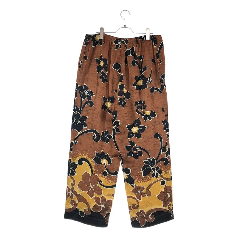 DRIES VAN NOTEN / ドリスヴァンノッテン | 2020AW | レーヨン フラワープリント ワイド イージーパンツ | 48 | メンズ