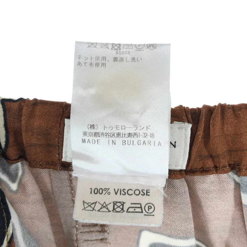 DRIES VAN NOTEN / ドリスヴァンノッテン | 2020AW | レーヨン フラワープリント ワイド イージーパンツ | 48 | メンズ