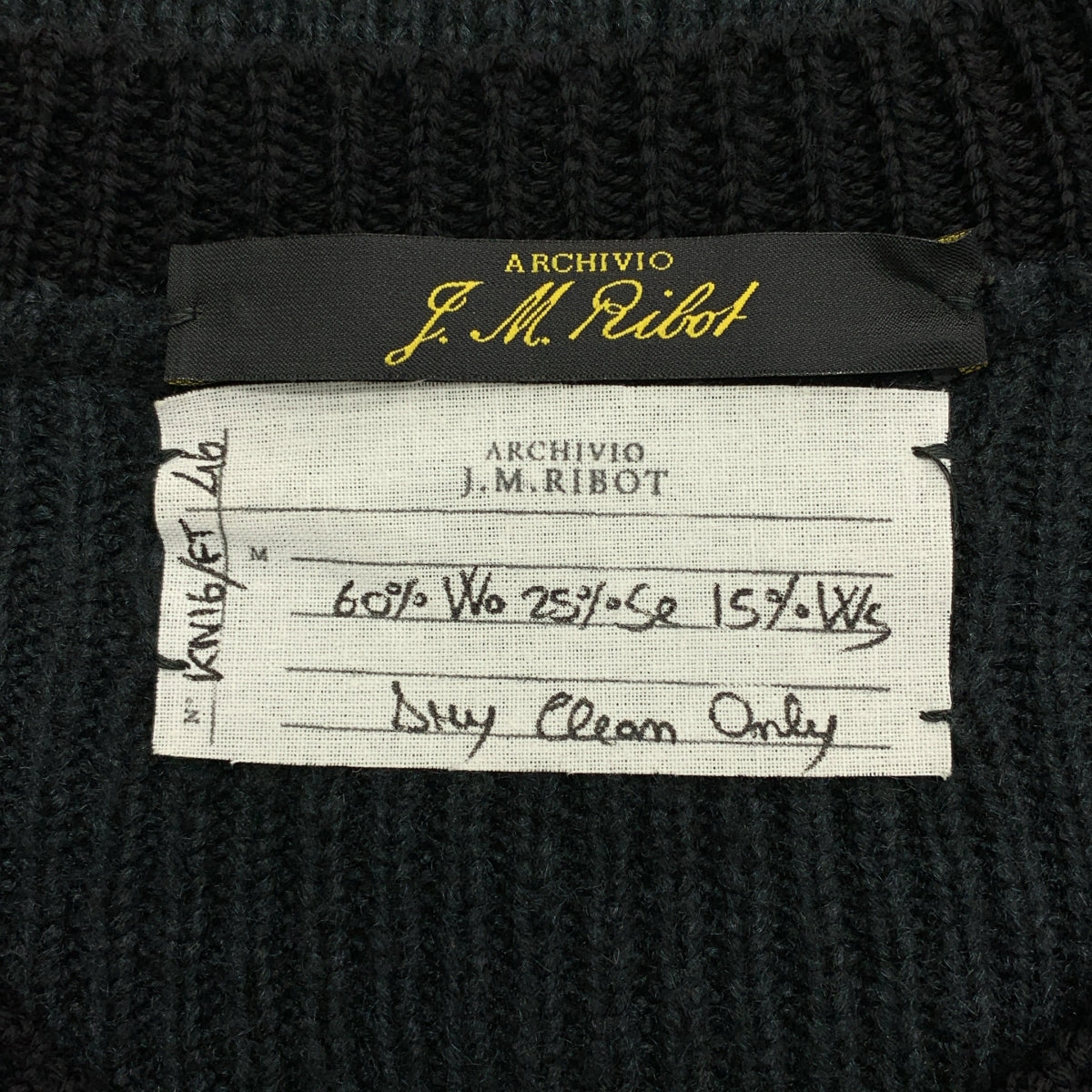 ARCHIVIO JMRibot / 아르키비오 제이엠 리봇 | wool knit / KN16/FT / 울 니트 스웨터 | 46 | 남성