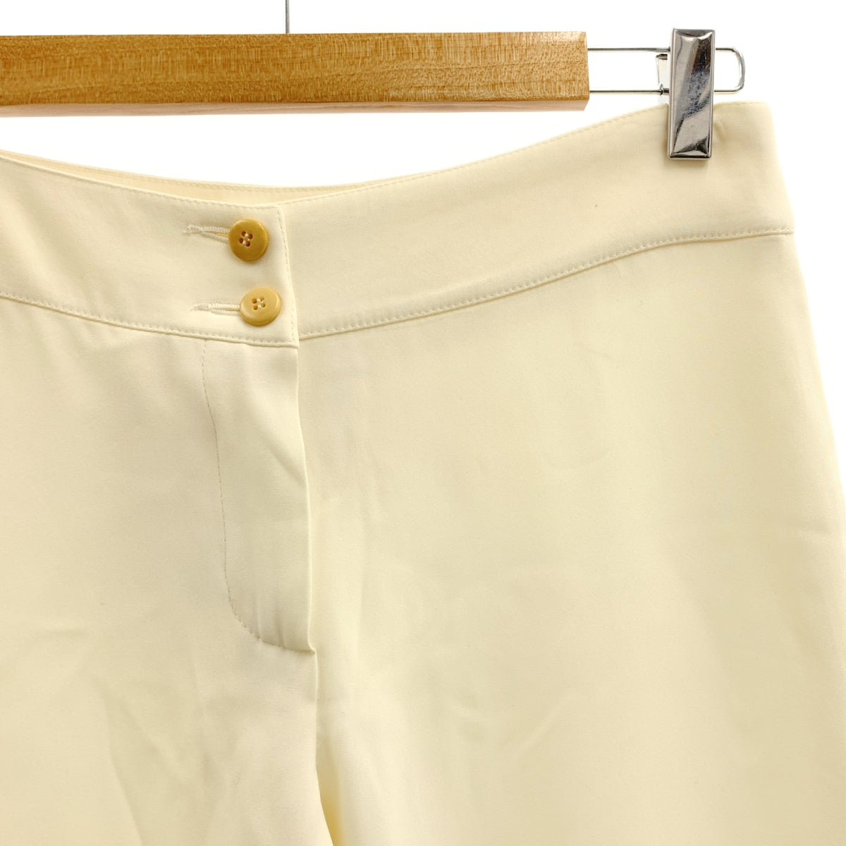 ARMANI COLLEZIONI / アルマーニコレツォーニ | アセテート ワイド スラックス パンツ | 40 |