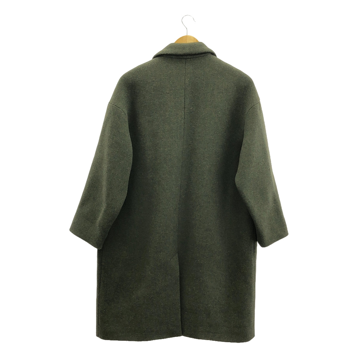 【美品】  ottod'Ame / オットダム | ウール シングル チェスターコート / 総裏地 | 36 | オリーブ | レディース