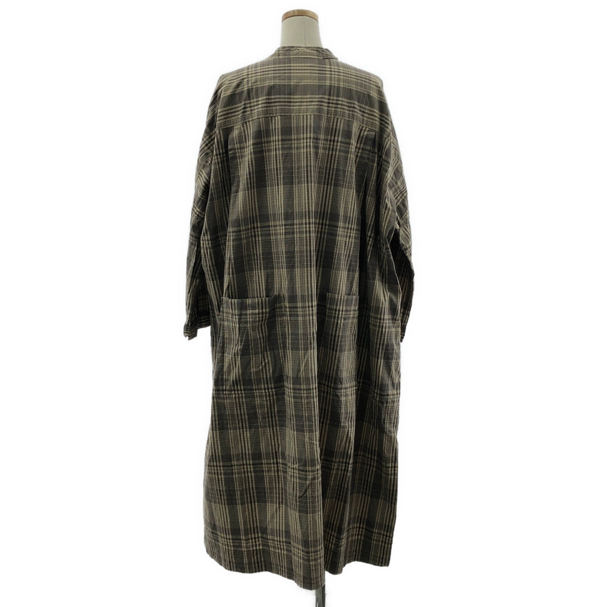 veritecoeur / Veritecoeur | 格紋亨利領洋裝 | F | 米色 | 女款