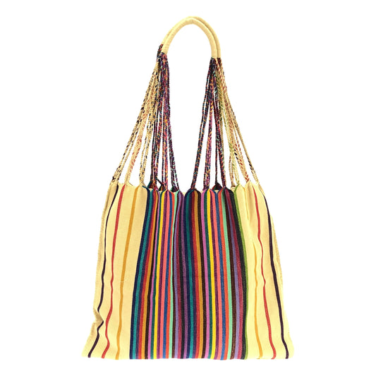 [Beautiful Condition] VINTAGE / Vintage clothing | Hand-woven Mexican Hammock Hand Tote Bag | Multicolor | Women's