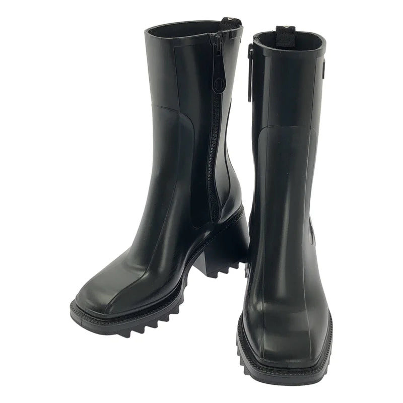 Chloe / クロエ | スクエアトゥ サイドジップブーツ | 36 | レディース