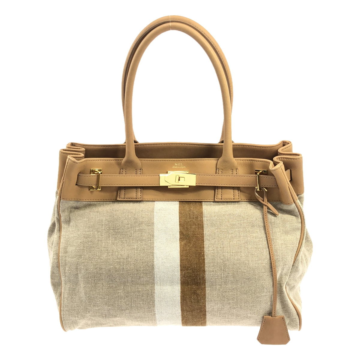 [狀況良好] MUL |帆布手提包 |米色 |女性的