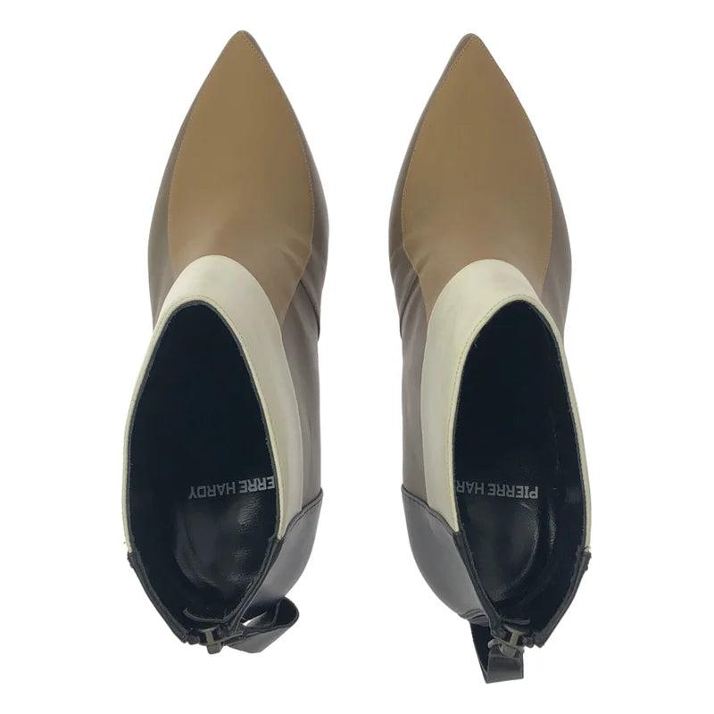 PIERRE HARDY / ピエールアルディ | マルチカラー ポインテッドトゥ ブーツ | 37½ | レディース