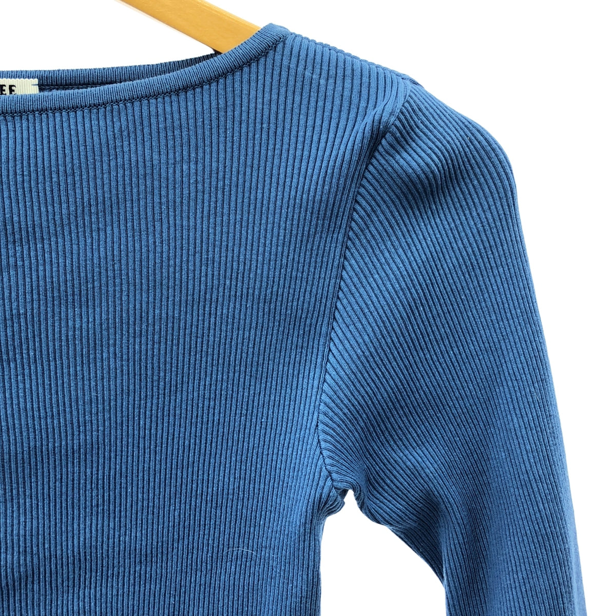 AURALEE / AURALEE | × Ron Herman / RIB BOAT NECK L/S TEE Cut