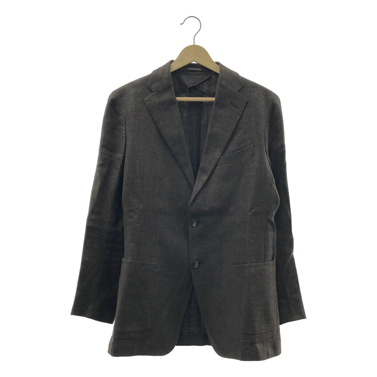 TAGLIATORE | 亞麻與羊毛訂製外套 | 46/R | 深棕色 | 男款