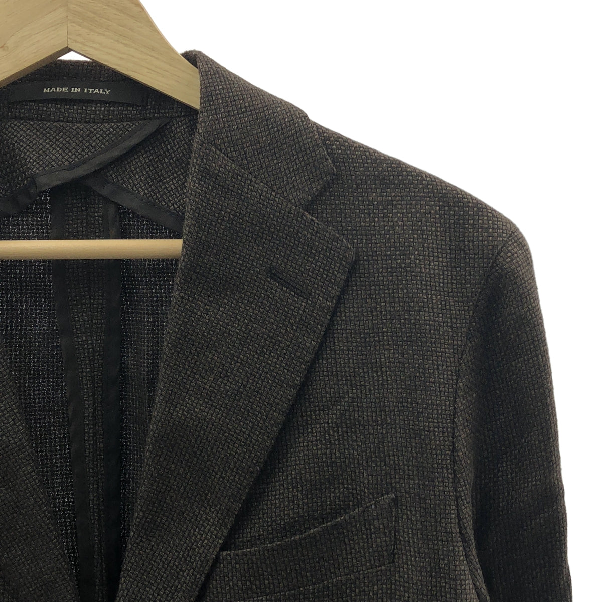 TAGLIATORE | 亞麻與羊毛訂製外套 | 46/R | 深棕色 | 男款