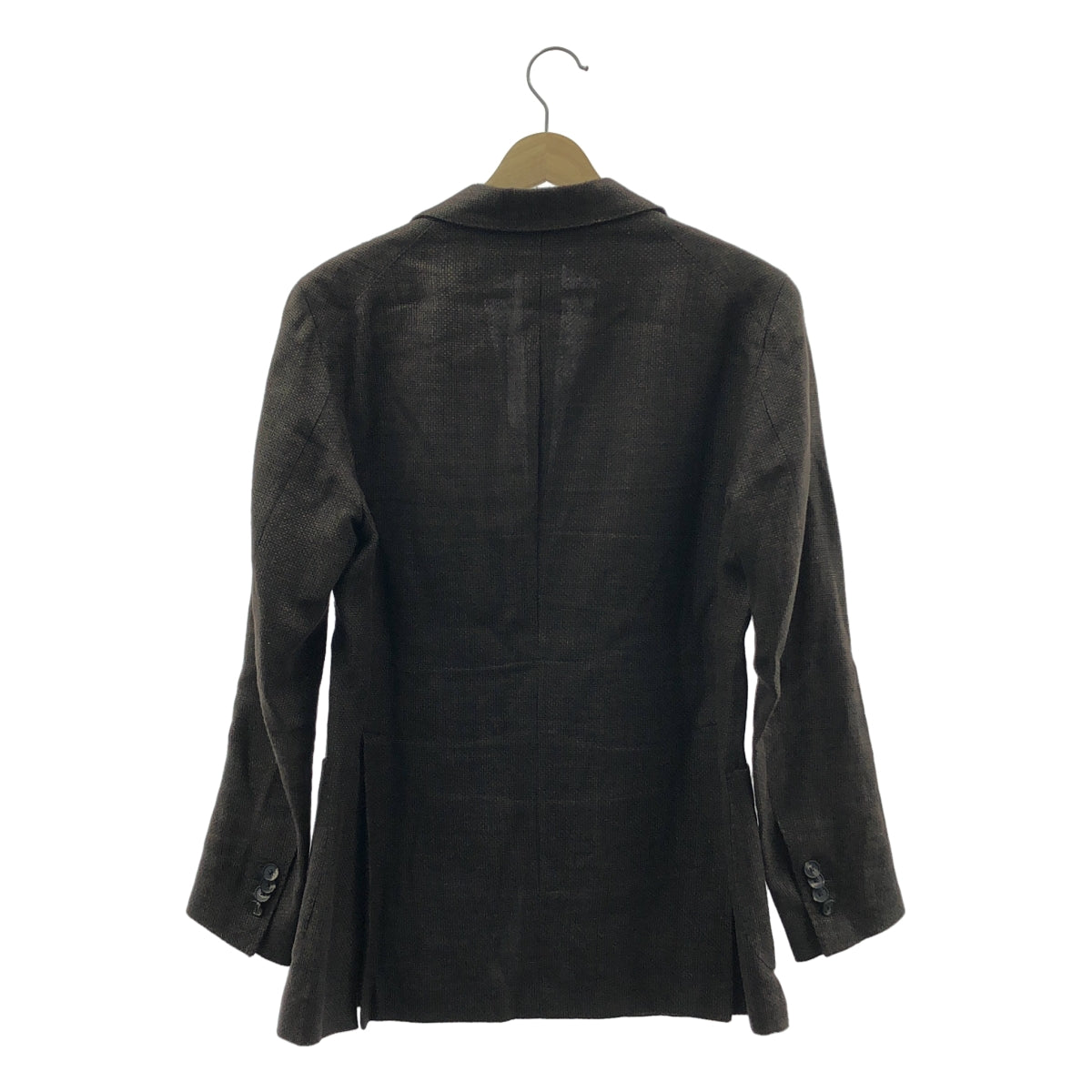 TAGLIATORE | 亞麻與羊毛訂製外套 | 46/R | 深棕色 | 男款