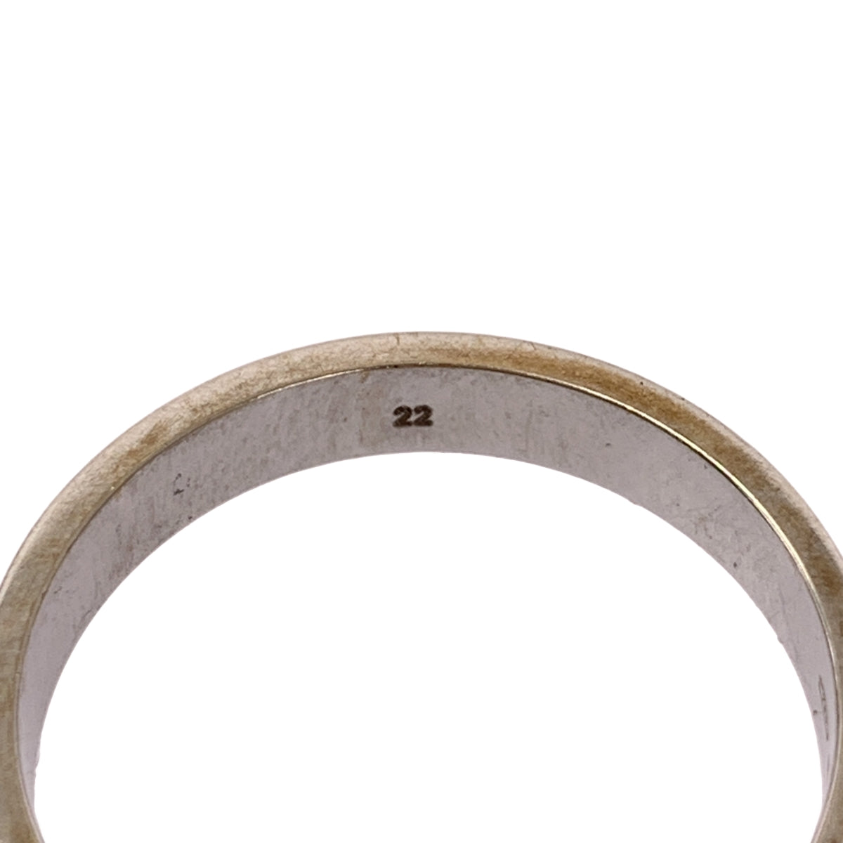 GUCCI / 구찌 | 18K 화이트 골드 WG GG 아이콘 링 | 22 | 남성