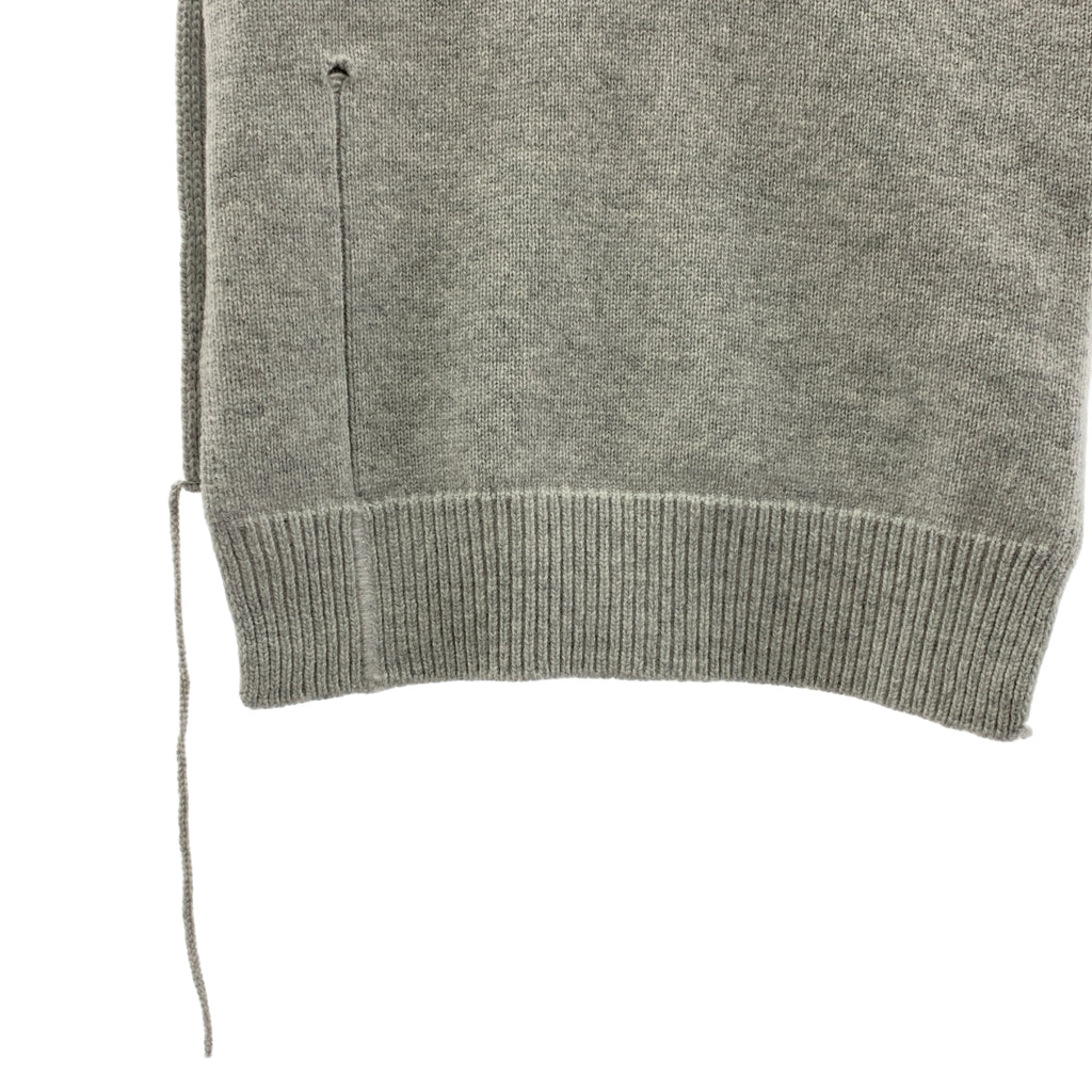 Maison Margiela / メゾンマルジェラ | 2022AW | デストロイド タバード  オーバーサイズ Vネック ニットベスト | S | レディース