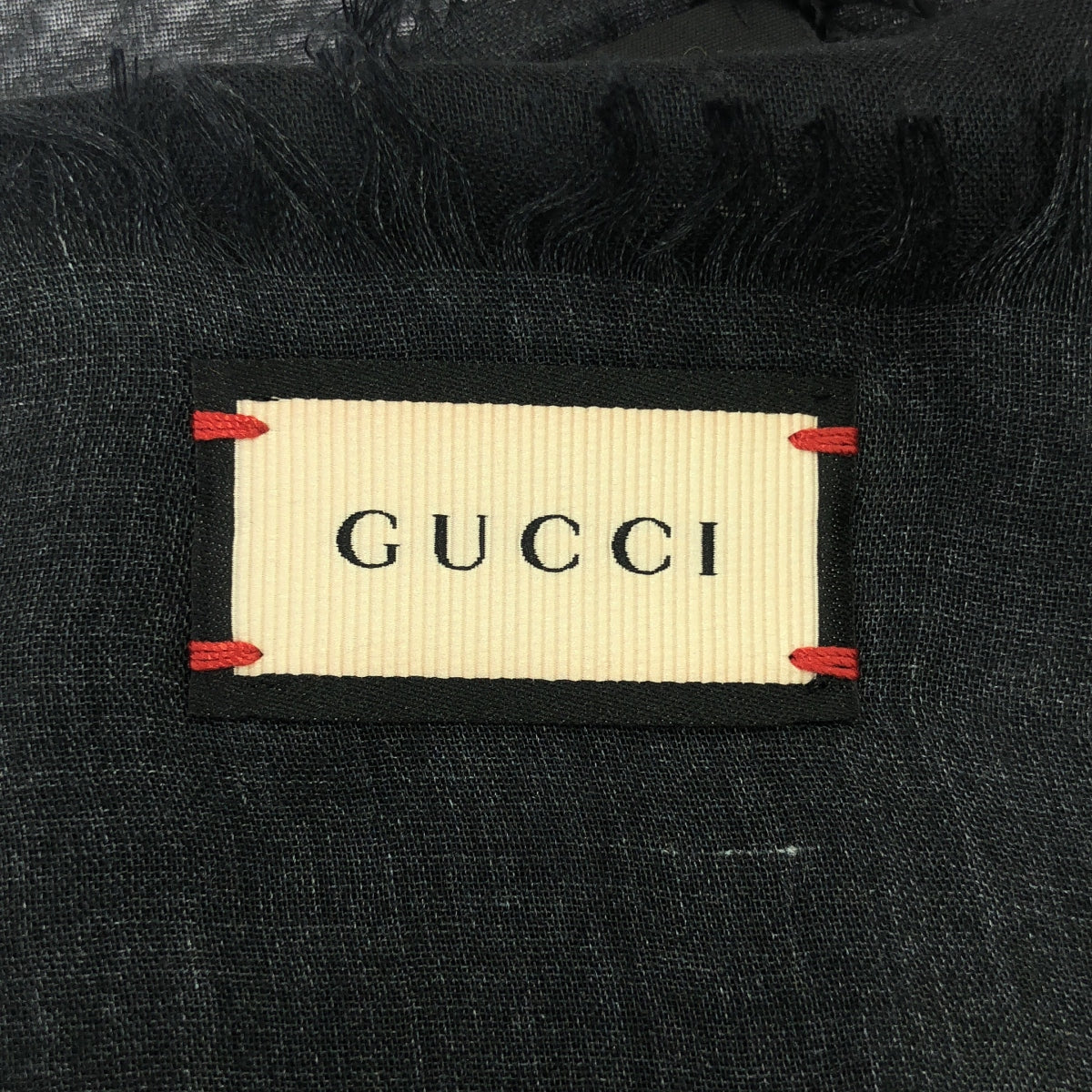 GUCCI / グッチ | レーヨン シルク アングリーキャット 大判 ストール | 140×140cm | その他